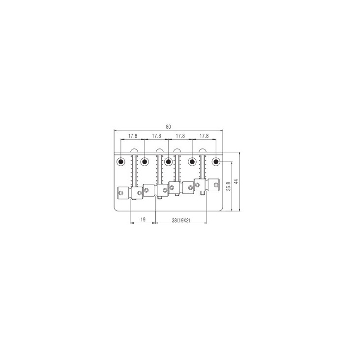 Acquista PARTS PLANET JB64CR PONTE STANDARD X BASSO 4 CORDE online | Merula Strumenti Musicali