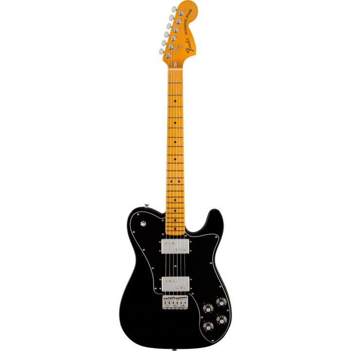 Acquista FENDER American Vintage II 1975 Telecaster Deluxe, Maple Fingerboard, Black online | Merula Strumenti Musicali