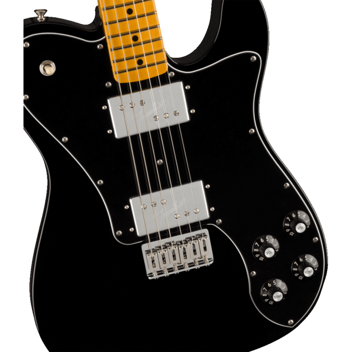 Acquista FENDER American Vintage II 1975 Telecaster Deluxe, Maple Fingerboard, Black online | Merula Strumenti Musicali
