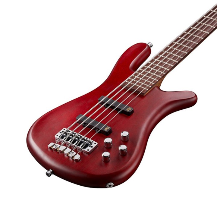 Warwick Streamer LX 5 Burgundy Red Transparent Satin Basso Elettrico 5 Corde