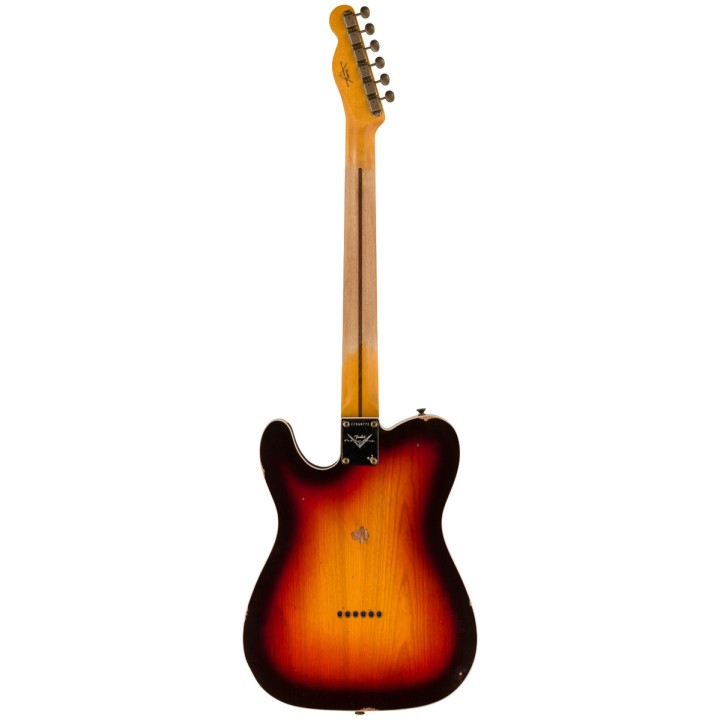 Fender Custom Shop 2022 Time Machine '59 Tele Custom Relic, Wide-Fade Chocolate 3 Color Sunburst