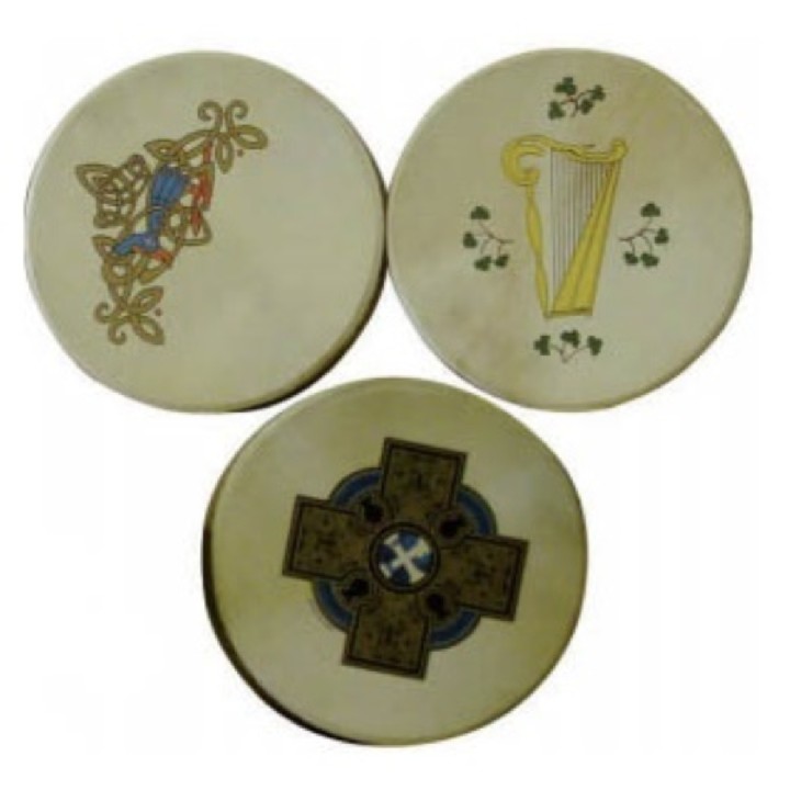 CROSON S196D BODHRAN 16" PELLE DECORATA