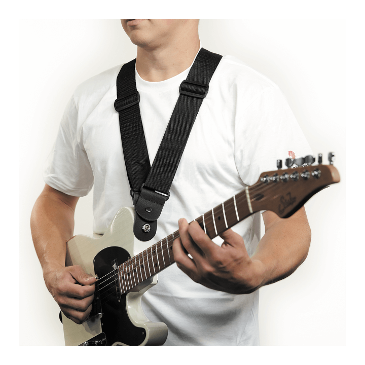Acquista D'ADDARIO 50DARE000 D'ADDARIO DARE GUITAR STRAP, BLACK online | Merula Strumenti Musicali