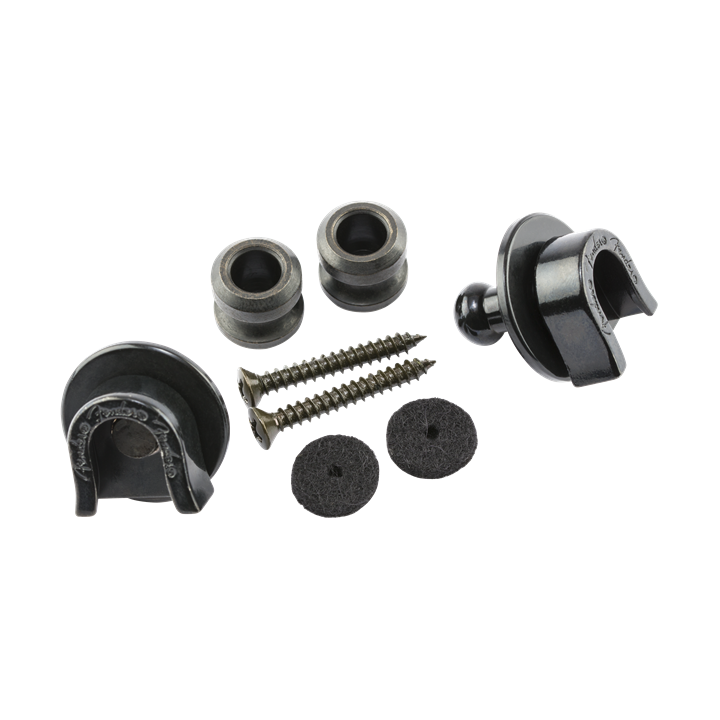 Acquista FENDER 0990690006 Sec. Strp Locks & Buttons. Blk online | Merula Strumenti Musicali