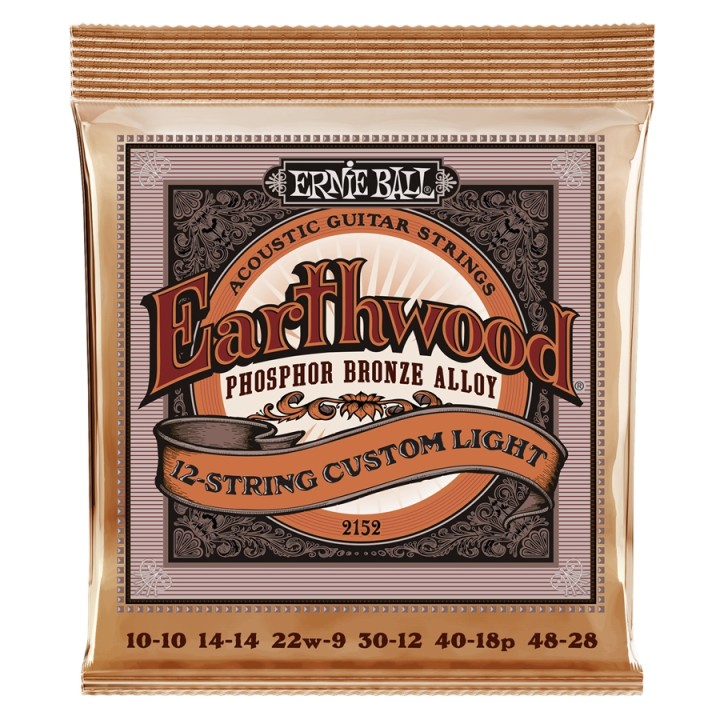 Acquista ERNIE BALL 2152 EARTHWOOD 12-STRING CUSTOM LIGHT PHOSPHORE BRONZE online | Merula Strumenti Musicali