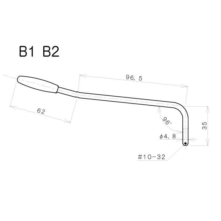 Acquista GOTOH B1C LEVA TIPO STRATO PER PONTI GE101TS, CROMATA online | Merula Strumenti Musicali