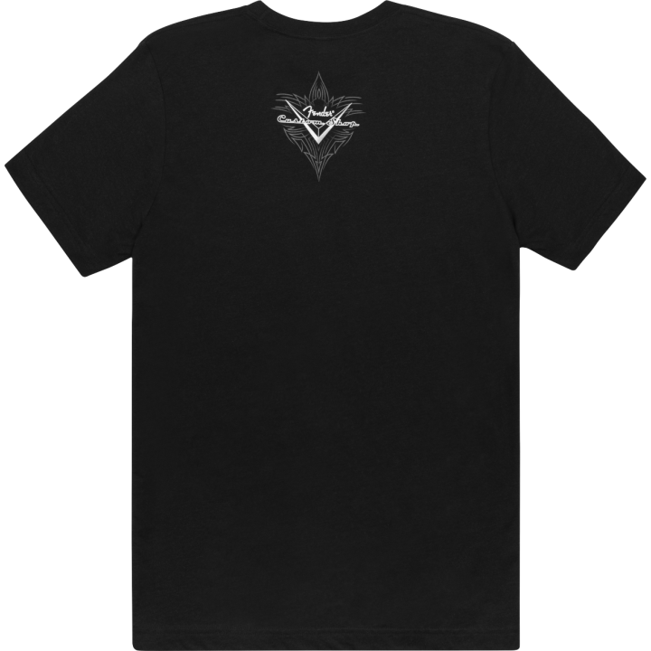 Acquista FENDER 9191359306 CUSTOM SHOP PINSTRIPE TEE, BLACK, S online | Merula Strumenti Musicali