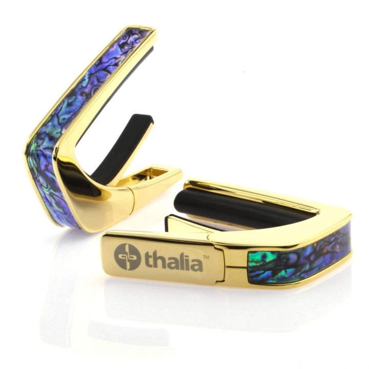 Acquista THALIA CAPOTASTO GOLD 24K INSERTO BLUE ABALONE online | Merula Strumenti Musicali