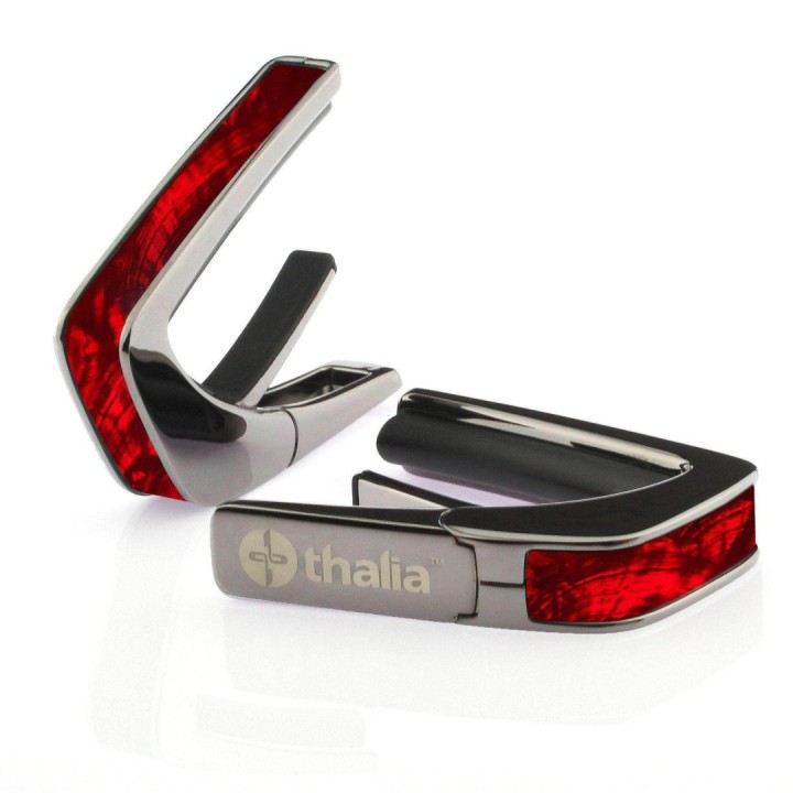 Acquista THALIA CAPOTASTO BLACH CHROME INSERTO RED ANGEL WING online | Merula Strumenti Musicali