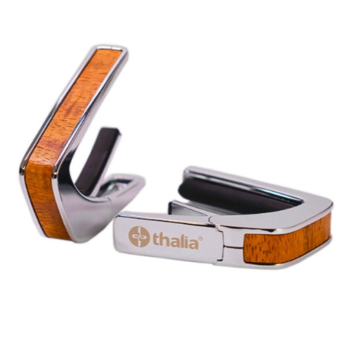 THALIA CAPOTASTO BLACK CHROME INSERTO AAA HAWAIIAN KOA | Merula Strumenti Musicali