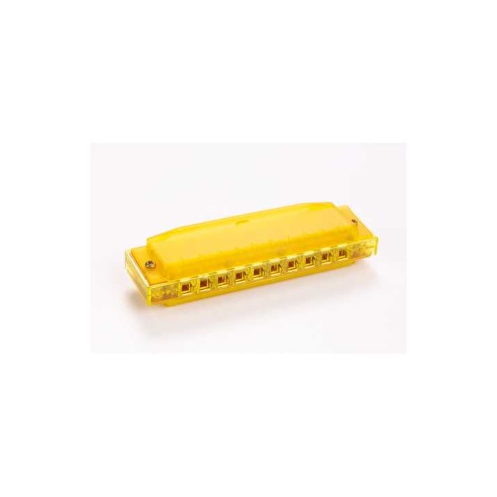 HOHNER ARMONICA DIATONICA TRANSLUCENT M1110Y GIALLO | Merula Strumenti Musicali