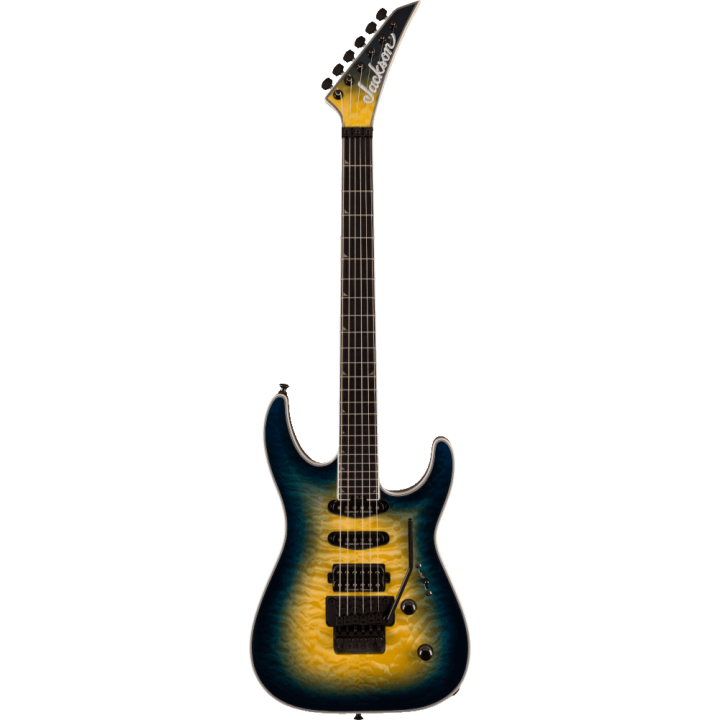 Acquista JACKSON Pro Plus Series Soloist Sla3q, Ebony Fingerboard, Amber Blue Burst online | Merula Strumenti Musicali