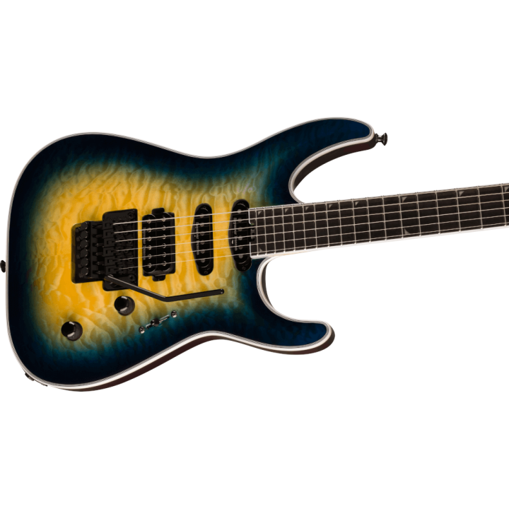 Acquista JACKSON Pro Plus Series Soloist Sla3q, Ebony Fingerboard, Amber Blue Burst online | Merula Strumenti Musicali