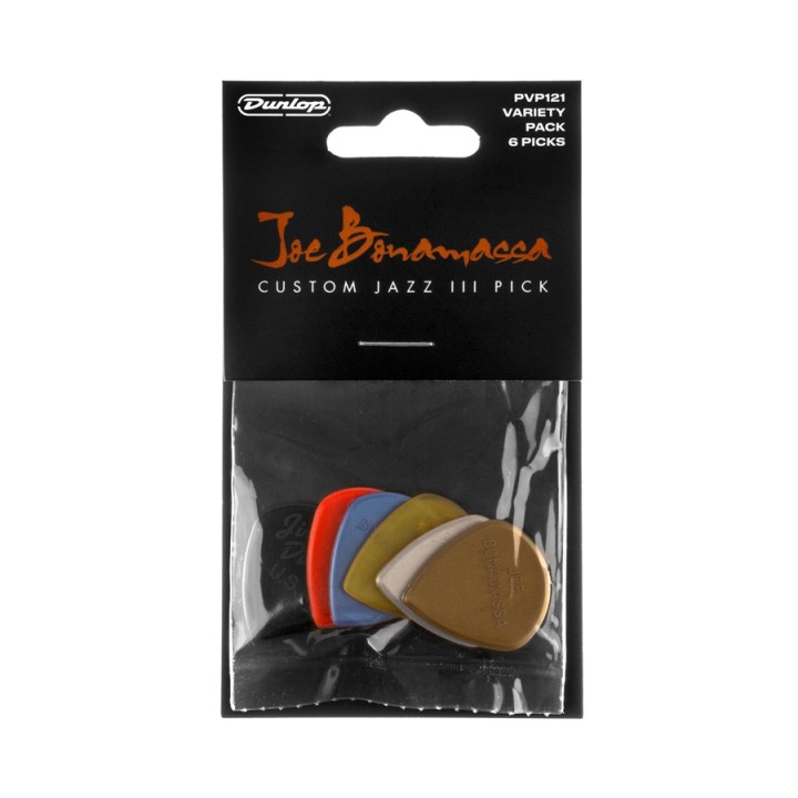 Acquista DUNLOP PVP121 JOE BONAMASSA CUSTOM JAZZ III PICK VARIETY PACK online | Merula Strumenti Musicali