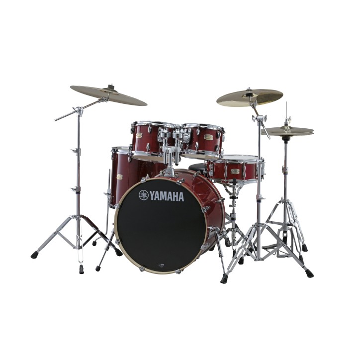 Yamaha | Stage Custom Set 22" Cranberry Red + Meccaniche HW780 - SBP2F5CR7 Stage Custom Set Batteria