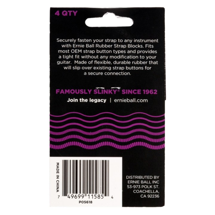 Acquista ERNIE BALL 5618 STRAP BLOCKS PURPLE online | Merula Strumenti Musicali
