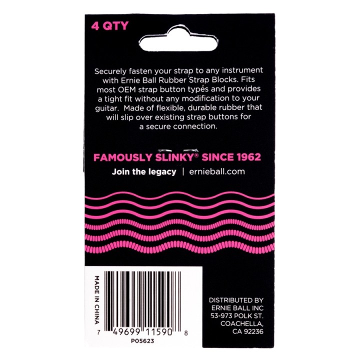 Acquista ERNIE BALL 5623 STRAP BLOCKS PINK online | Merula Strumenti Musicali