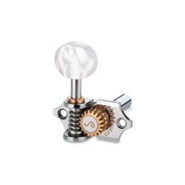 Acquista SCHALLER 10510223.49.20 CHROME, 3LEFT + 3RIGHT, PERLOID, SLOTTED 14,65 online | Merula Strumenti Musicali