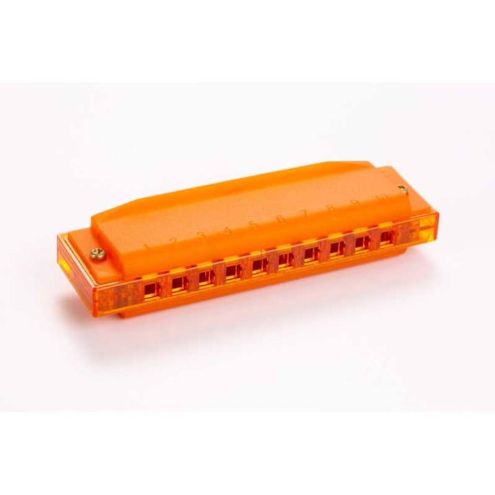 HOHNER ARMONICA DIATONICA TRANSLUCENT HARP M1110O ARANCIO | Merula Strumenti Musicali