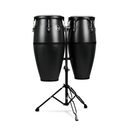 Latin Percussion | LP Discovery Congas 10" & 11" W/Doublestand Black Onyx - LP646D-OX