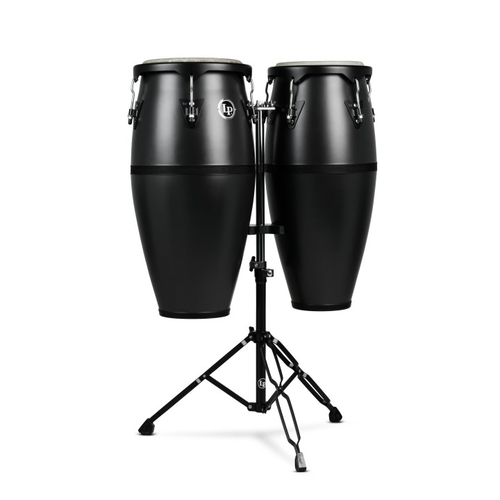 Latin Percussion | LP Discovery Congas 10" & 11" W/Doublestand Black Onyx - LP646D-OX
