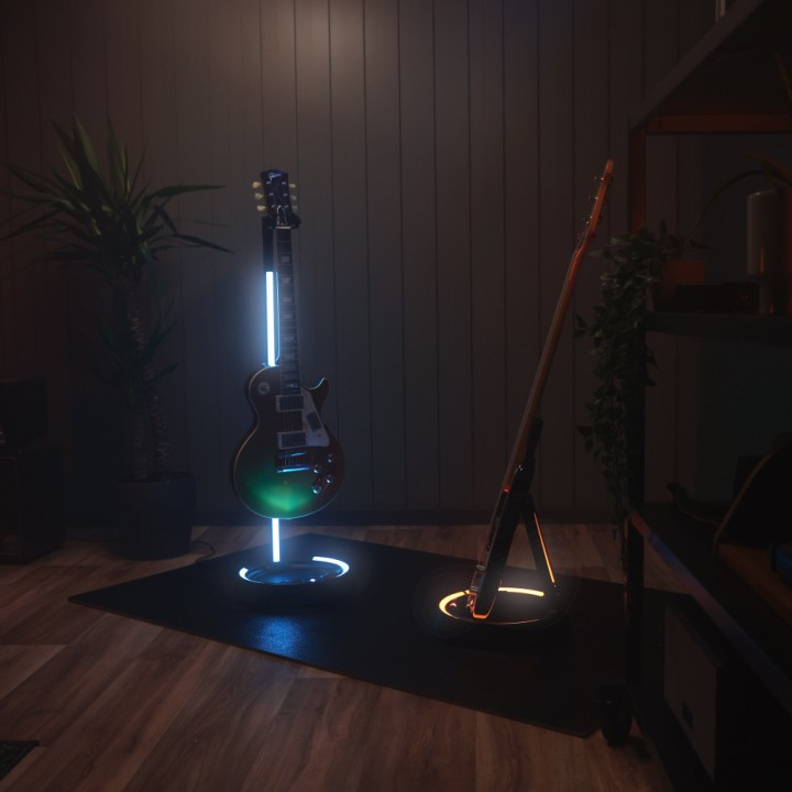 Gravity - GS LSA 01 B Glow Stand - Stand per Chitarra con Luce Led