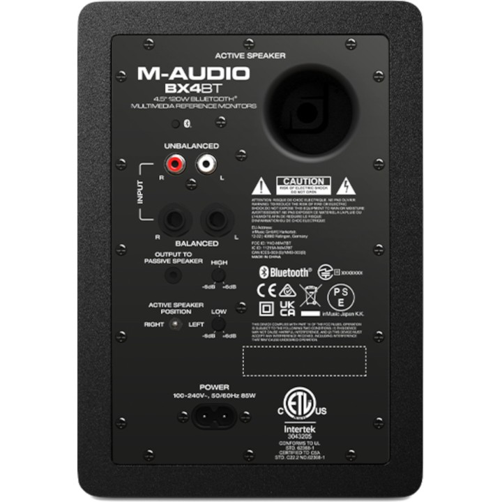 M-AUDIO - BX4 BT Monitor Bluetooth multimediali da 4,5"
