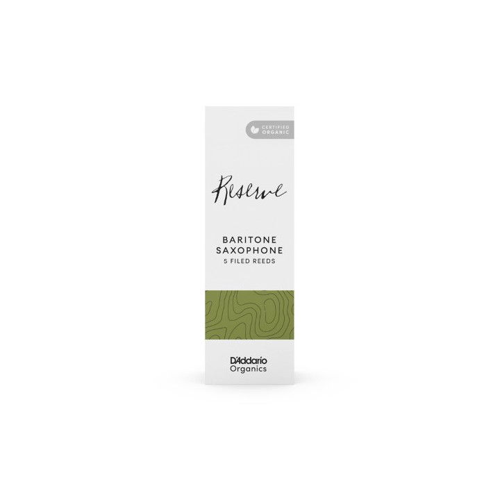 Acquista D'ADDARIO ORGANIC RESERVE BARITONE SAXOPHONE REEDS, STRENGTH 2.0 - ODLR0520 online | Merula Strumenti Musicali