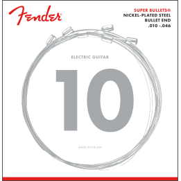 Acquista FENDER 0733250406 SUPER BULLET STRINGS, NICKEL PLATED STEEL, BULLET END, 3250R GAUGE online | Merula Strumenti Musicali
