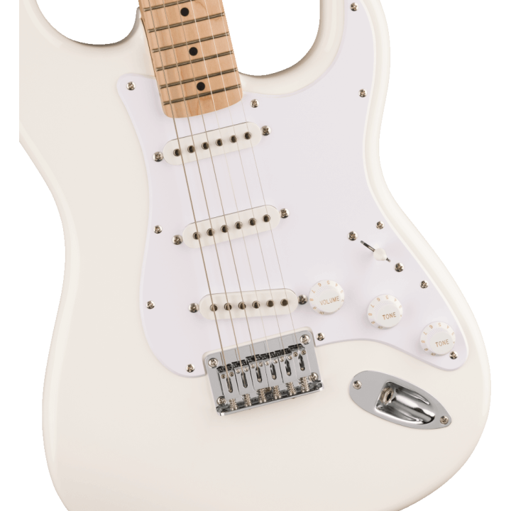 Acquista Squier Sonic Stratocaster Ht, Maple Fingerboard, White Pickguard, Arctic White online | Merula Strumenti Musicali