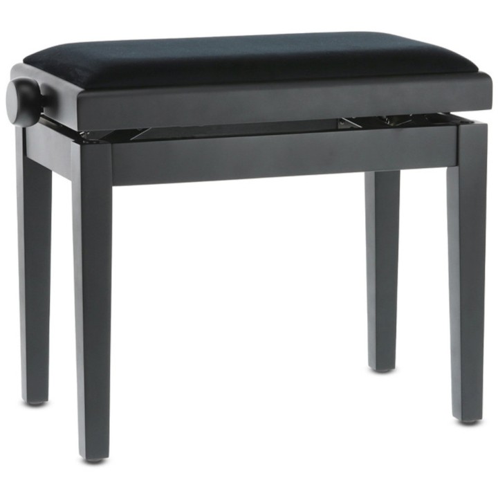 Acquista GEWA Panca Per Piano Deluxe Nero Satinato Seduta Nera 130000 online | Merula Strumenti Musicali