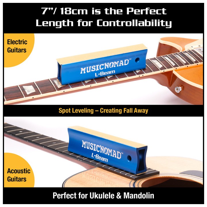 Acquista MUSIC NOMAD MN-MN810 FRET LEVELER - LEVELING L-BEAM 18CM online | Merula Strumenti Musicali