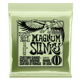 Acquista ERNIE BALL 2618 NICKEL WOUND MAGNUM SLINKY 12-56 online | Merula Strumenti Musicali