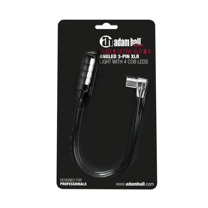 Adam Hall - SLED1 ULTRA XLR 3 AC Lampada a Collo d'Oca