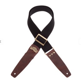 Acquista MAGRABO 241.115M STRIPE SC COTTON NERO 5 CM TERMINALI TWINKLE MARRONE SCURO, FIBBIA  online | Merula Strumenti Musicali
