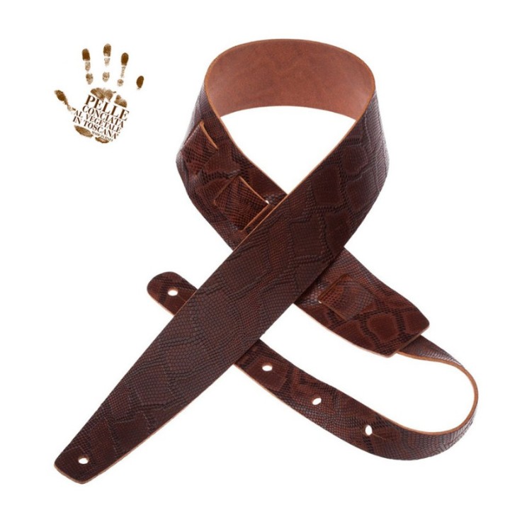 Acquista MAGRABO 105.441M HOLES HC EMBOSSED SNAKE MARRONE SCURO 6 CM online | Merula Strumenti Musicali