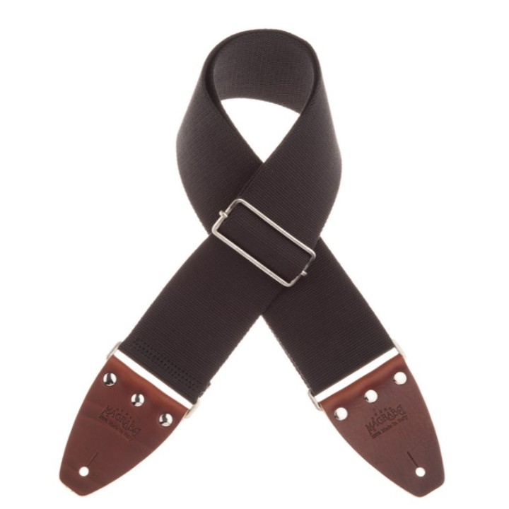 Acquista MAGRABO 230.211M STRIPE SC ENTRY MARRONE 5 CM TERMINALI MARRONE SCURO FIBBIA OTTONE  online | Merula Strumenti Musicali