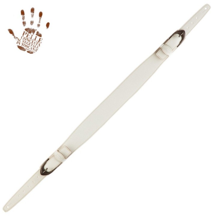 Acquista MAGRABO 301.001M TWIN BUCKLE TS CORE BIANCO 7 CM FIBBIE GROOVE ARGENTO online | Merula Strumenti Musicali
