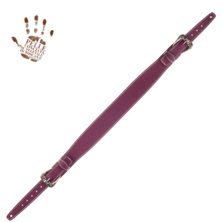 Acquista MAGRABO 301.120M TWIN BUCKLE TS CORE VIOLA 7 CM FIBBIE SKULL & ROSES ARGENTO online | Merula Strumenti Musicali