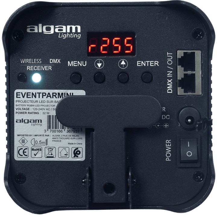 Acquista ALGAM LIGHTING EVENTPAR-MINI PROIETTORE PAR LED A BATTERIA DMX online | Merula Strumenti Musicali