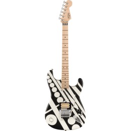 Acquista Evh Striped Series Circles, Maple Fingerboard, White And Black online | Merula Strumenti Musicali