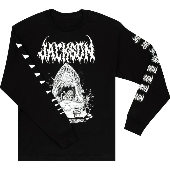 Acquista JACKSON 2990326606 Jackson Sharkrot T-Shirt, Black, L online | Merula Strumenti Musicali
