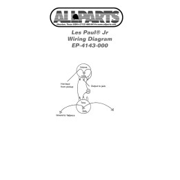 Acquista ALL PARTS EP-4143-000 WIRING KIT FOR GIBSON® LES PAUL® SG® JR online | Merula Strumenti Musicali