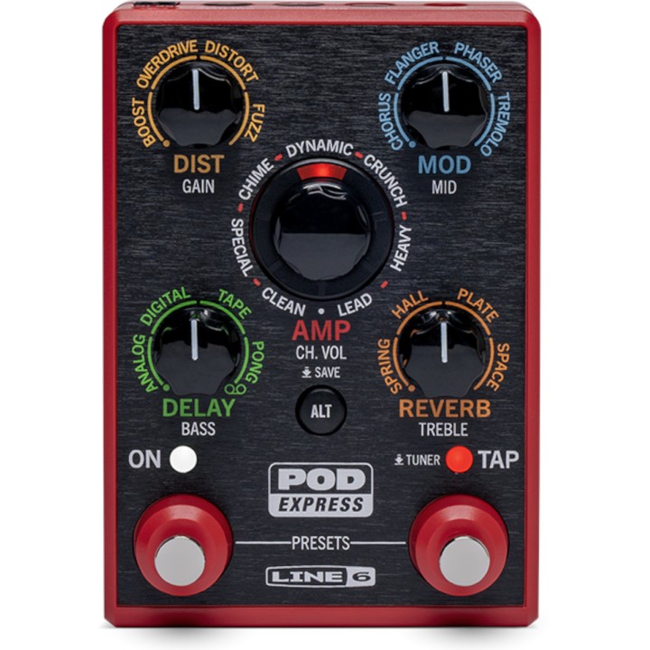 Acquista LINE6 POD EXPRESS GT GUITAR RED online | Merula Strumenti Musicali