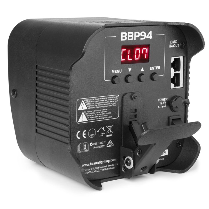 Acquista BEAMZ BBP94 UPLIGHT 4X10W 6IN1 DMX IRC online | Merula Strumenti Musicali