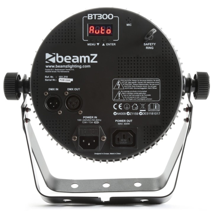 Acquista BEAMZ BT300 FLAT PAR 12X10W 6-1 DMX IRC online | Merula Strumenti Musicali