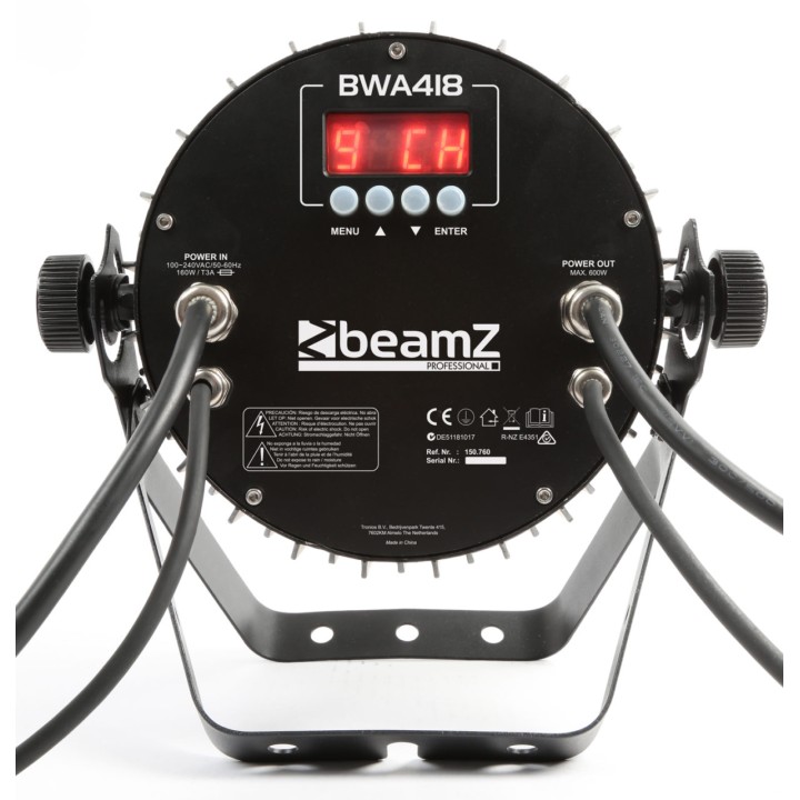 Acquista BEAMZ BWA418 ALUPAR IP65 18X12W 4-1 RGBW online | Merula Strumenti Musicali