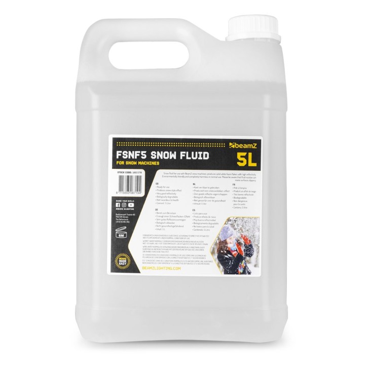 Acquista BEAMZ FSNF5 SNOWFLUID 5L online | Merula Strumenti Musicali