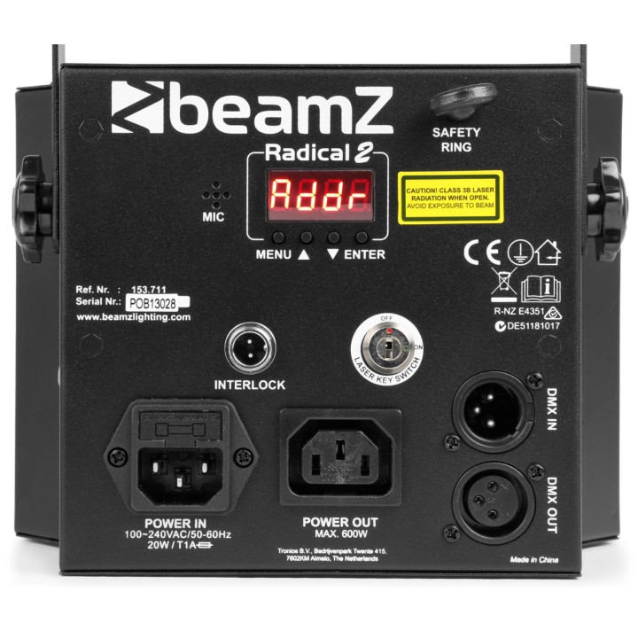 Acquista BEAMZ Led Radical II 4x3w Rgbw, Strobe online | Merula Strumenti Musicali