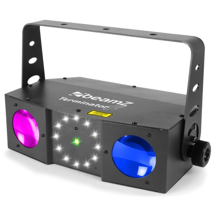 Acquista BEAMZ LED TERMINATOR IV 2XMOON, STROBE online | Merula Strumenti Musicali